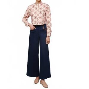 NEW PROJECT ADAMO hover cropped shirt in beige